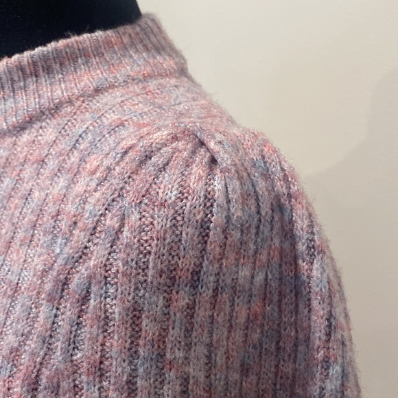 Leith Heathered Lilac Sweater with balloon Sleeves XXS - Picture 4 of 11
